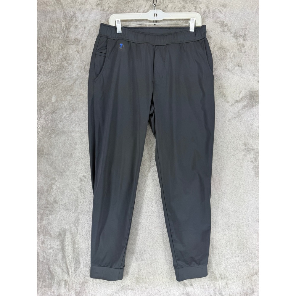 Twillory Joggers Mens L Athleisure Dark Gray Technical Stretch EUC